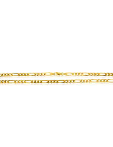 Cadena eslabón 3x1 49cm oro 18k - Joyería Orocash
