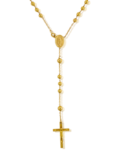 Cadena rosario 56cm oro 18k - Joyería Orocash