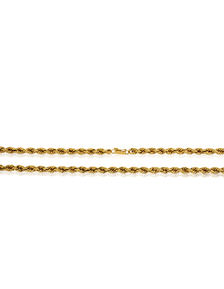 Cadena eslabón cordón mediano 72cm oro 18k - Joyería Orocash