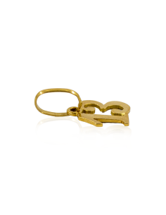 Colgante número 13 2cm oro 18k - Joyería Orocash 2