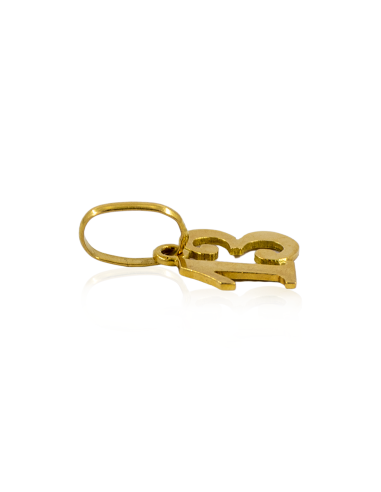 Colgante número 13 2cm oro 18k - Joyería Orocash