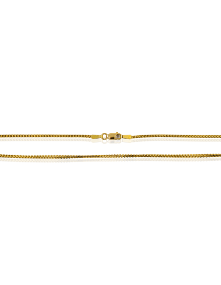 Cadena eslabón cobra 46cm oro 18k - Joyería Orocash