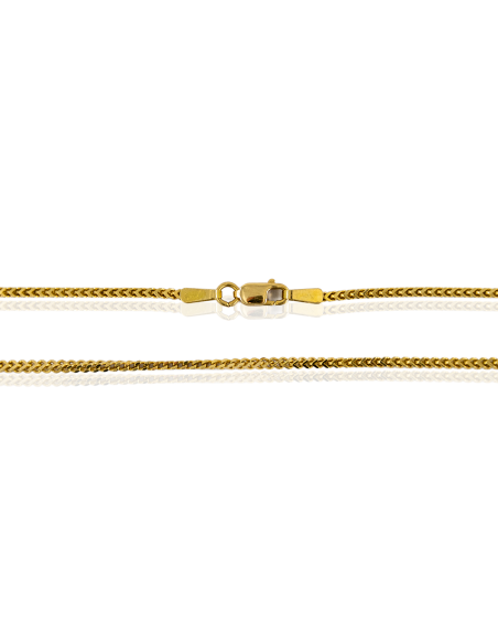 Cadena eslabón cobra 46cm oro 18k - Joyería Orocash