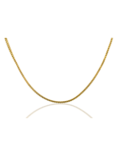 Cadena eslabón cobra 46cm oro 18k - Joyería Orocash