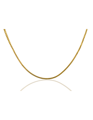 Cadena eslabón cobra 46cm oro 18k - Joyería Orocash