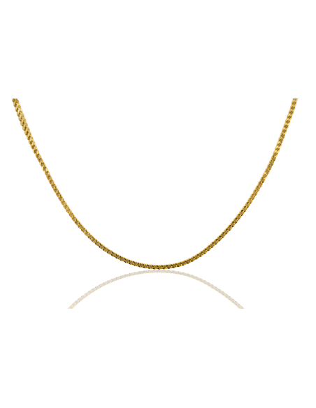 Cadena eslabón cobra 46cm oro 18k - Joyería Orocash