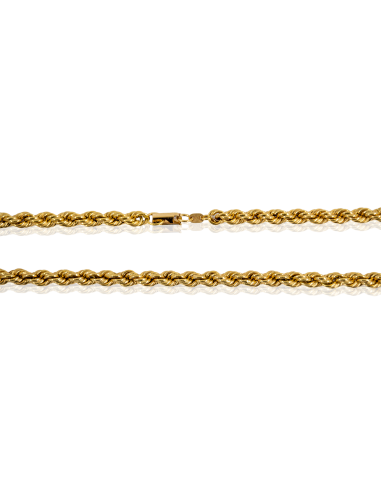 Cadena cordón mediano macizo 60cm oro 18k - Joyería Orocash