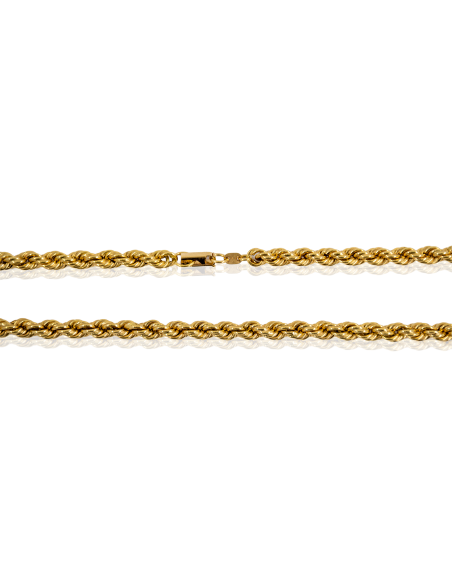 Cadena cordón mediano macizo 60cm oro 18k - Joyería Orocash