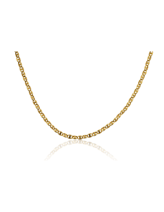 Cadena eslabón ancla forzada 60cm oro 18k - Joyería Orocash