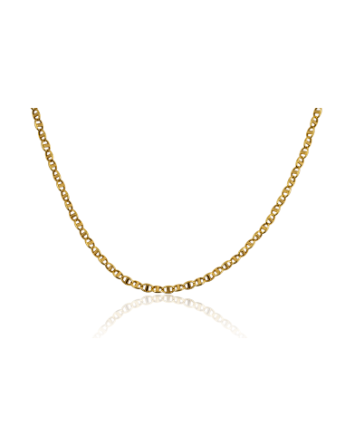 Cadena eslabón ancla forzada 60cm oro 18k - Joyería Orocash