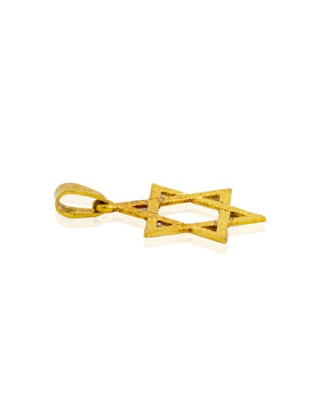 Colgante estrella de David 2.5cm oro 18k - Joyería Orocash