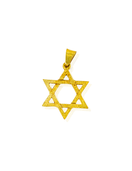 Colgante estrella de David 2.5cm oro 18k - Joyería Orocash