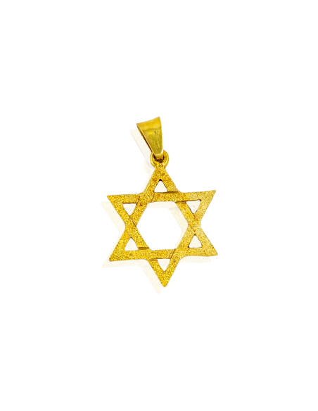 Colgante estrella de David 2.5cm oro 18k - Joyería Orocash