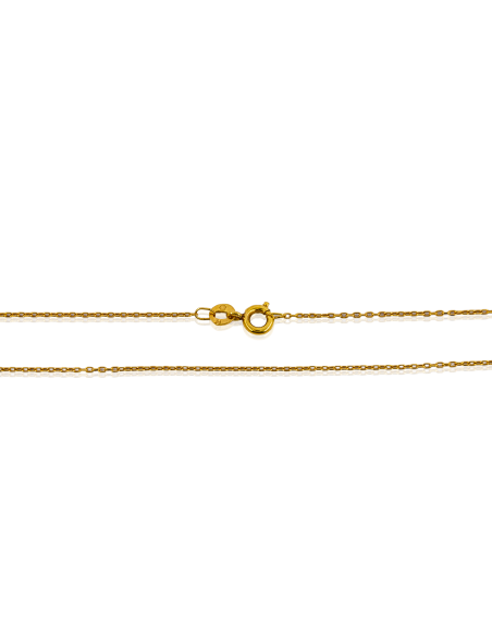 Cadena eslabón forzada finita 42cm oro 18k - Joyería Orocash