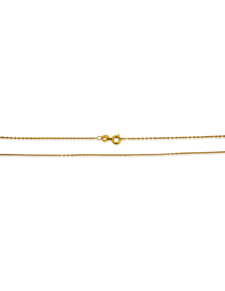 Cadena eslabón forzada finita 42cm oro 18k - Joyería Orocash