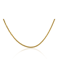 Cadena eslabón forzada 53cm oro 18k - Joyería Orocash