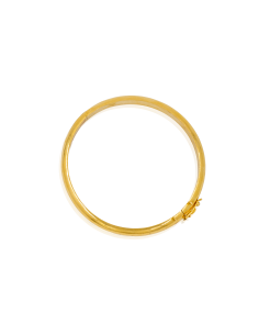 Pulsera media caña lisa 6.1cm oro 18k - Joyería Orocash 2