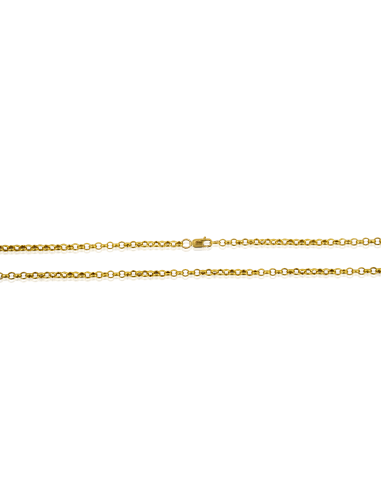Cadena eslabón bauleta 68cm oro 18k - Joyería Orocash