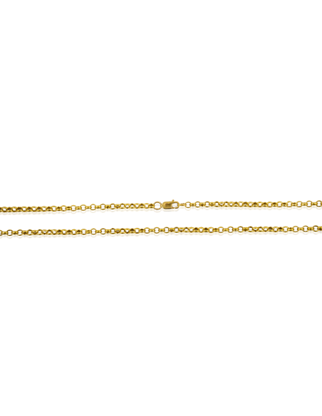 Cadena eslabón bauleta 68cm oro 18k - Joyería Orocash