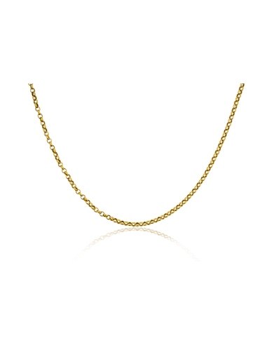 Cadena eslabón bauleta 68cm oro 18k - Joyería Orocash