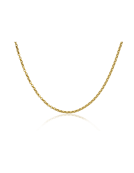 Cadena eslabón bauleta 68cm oro 18k - Joyería Orocash