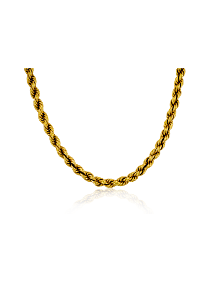 Cadena eslabón cordón 50cm oro 18k - Joyería Orocash