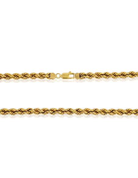 Cadena eslabón cordón 50cm oro 18k - Joyería Orocash