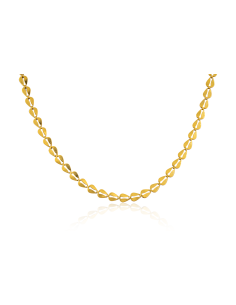 Gargantilla espiga calada central 46cm oro 18k - Joyería Orocash