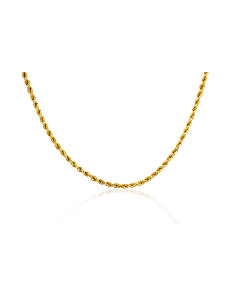 Cadena cordón fino 49cm oro 18k - Joyería Orocash