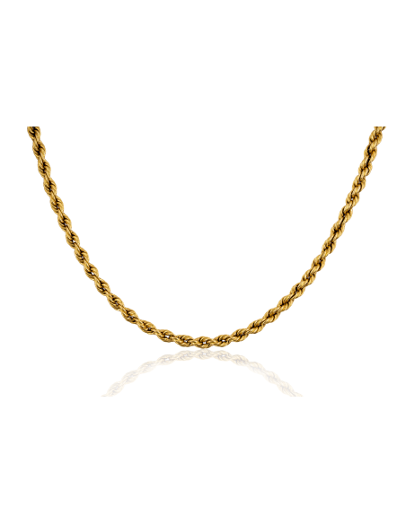 Cadena cordón mediano 65cm oro 18k - Joyería Orocash