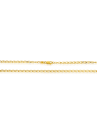 Cadena eslabón ancla 50cm oro 18k - Joyería Orocash
