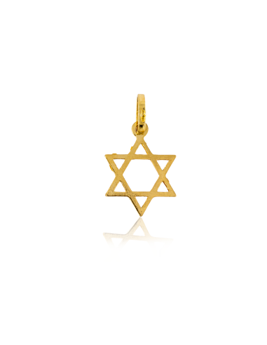Colgante estrella de David 2.5cm oro 18k - Joyería Orocash