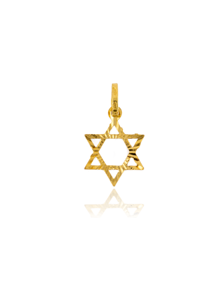 Colgante estrella de David 2.5cm oro 18k - Joyería Orocash