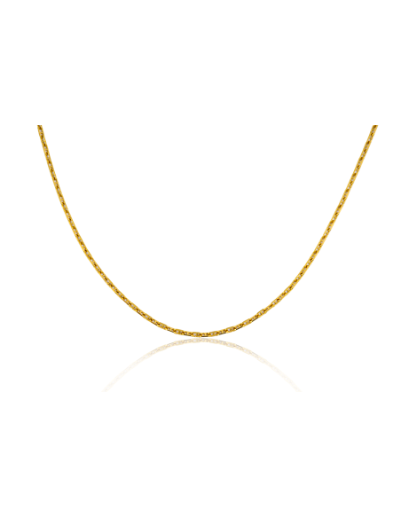 Cadena eslabón ancla forzada 46cm oro 18k - Joyería Orocash