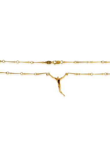 Cadena con cristo Dalí 60cm oro 18k - Joyería Orocash