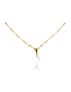 Cadena con cristo Dalí 60cm oro 18k - Joyería Orocash