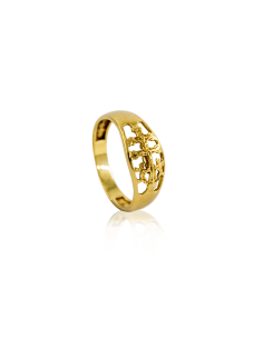 Anillo cruz de Caravaca horizontal oro 18k - Joyería Orocash 2