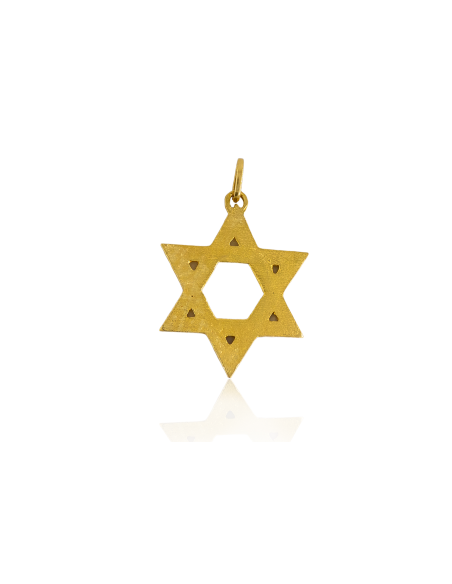 Colgante estrella de David 3.5cm oro 18k - Joyería Orocash