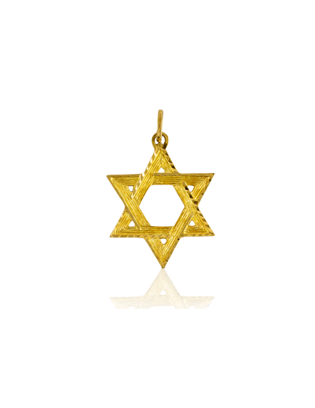 Colgante estrella de David 3.5cm oro 18k - Joyería Orocash