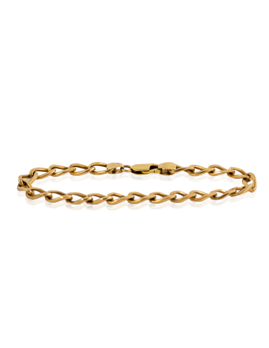 Pulsera eslabón bilbao maciza 20cm oro 18k - Joyería Orocash
