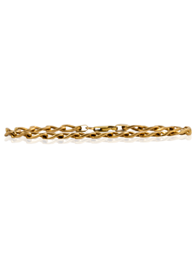 Pulsera eslabón bilbao maciza 20cm oro 18k - Joyería Orocash