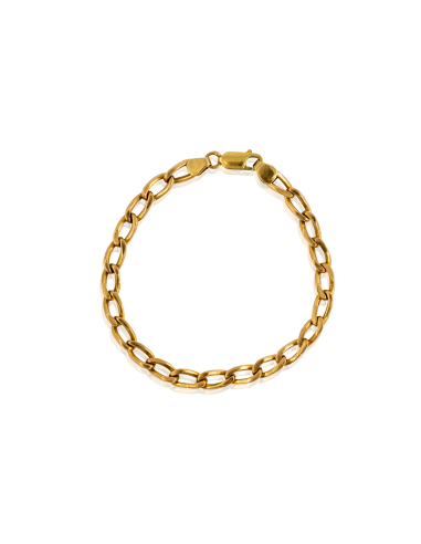 Pulsera eslabón bilbao maciza 20cm oro 18k - Joyería Orocash