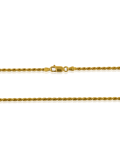 Cadena cordón fino macizo 60cm oro 18k - Joyería Orocash 2