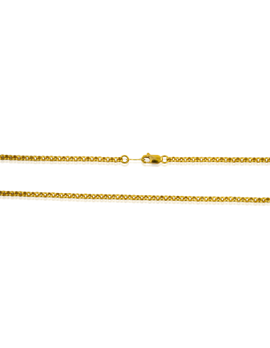 Cadena eslabón bauleta maciza 60cm oro 18k - Joyería Orocash