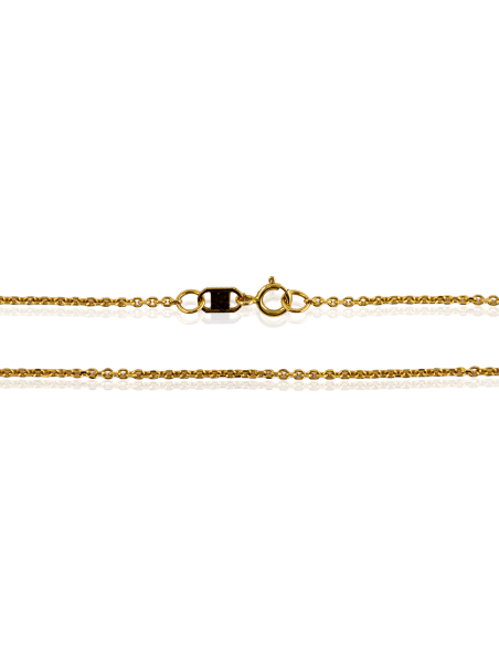 Cadena eslabón forzada 40cm oro 18k - Joyería Orocash
