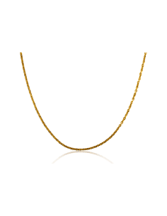 Cadena eslabón forzada 40cm oro 18k - Joyería Orocash