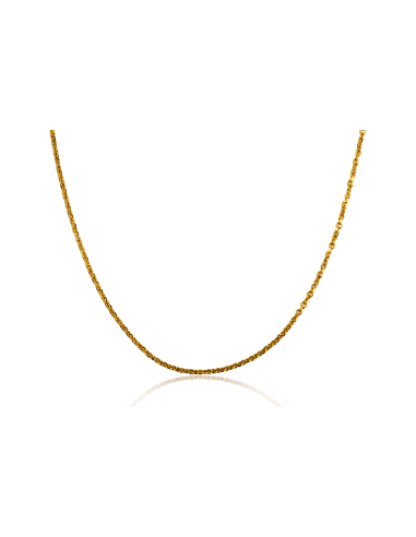 Cadena eslabón forzada 40cm oro 18k - Joyería Orocash