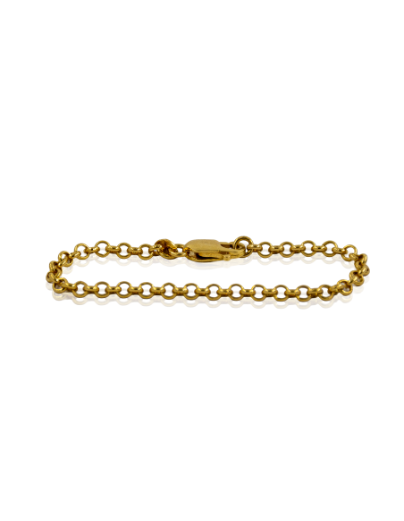 Pulsera eslabón bauleta bebé 13cm oro 18k - Joyería Orocash