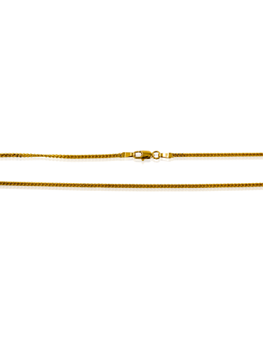 Cadena eslabón barbada 50cm oro 18k - Joyería Orocash