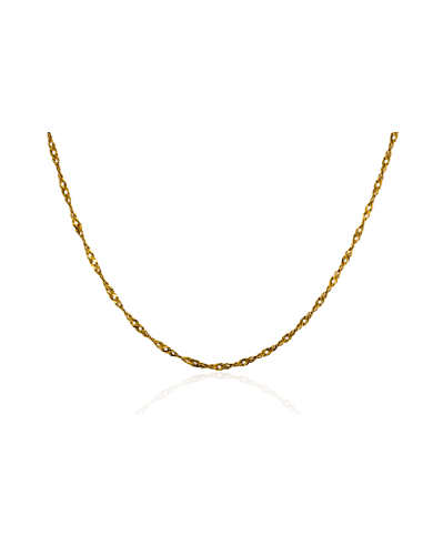 Cadena eslabón singapur 50cm oro 18k - Joyería Orocash